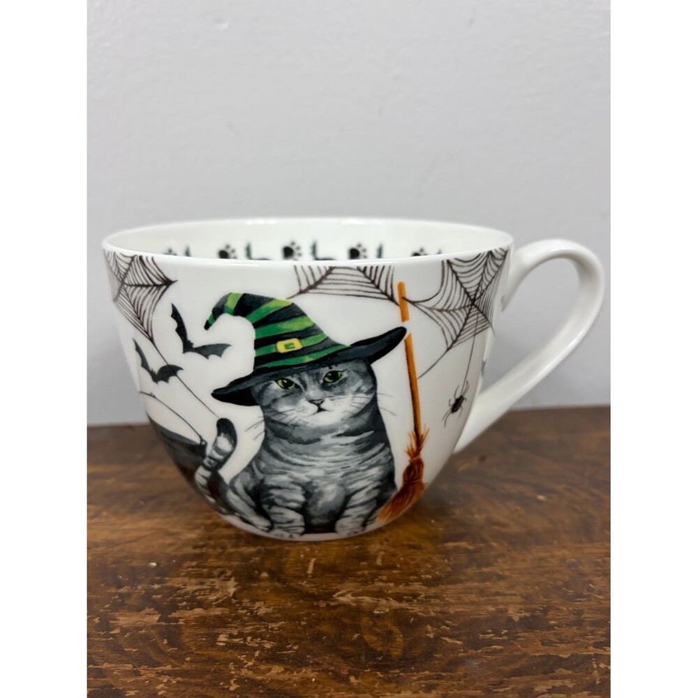 Portobello Bone China Halloween Cat Witch Tea Cup
